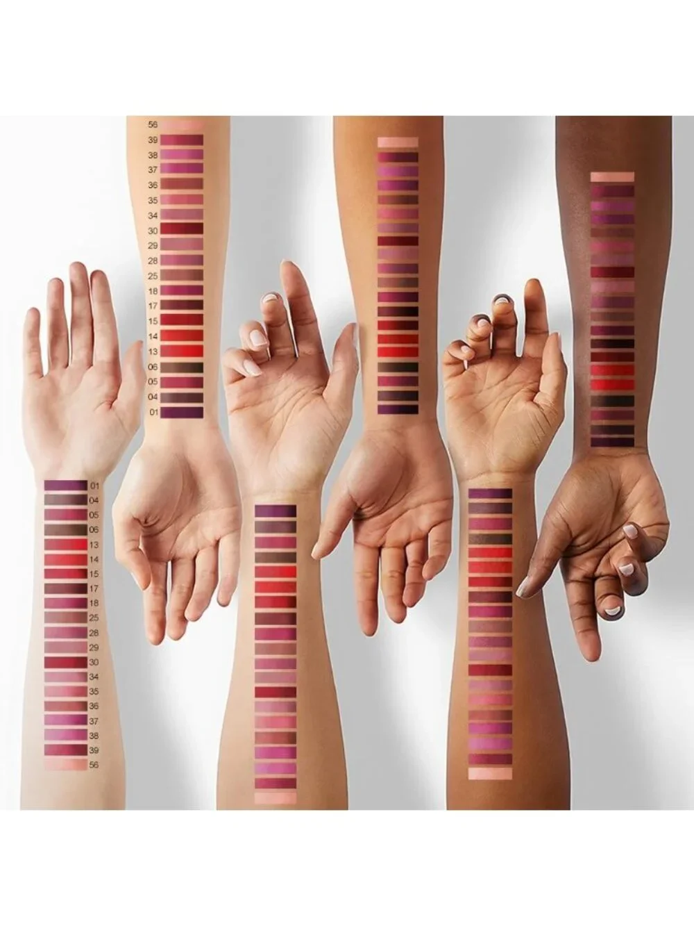 37#-Rose 2-in-1 Waterproof Long Lasting Double-Ended Matte Liquid Lipstick